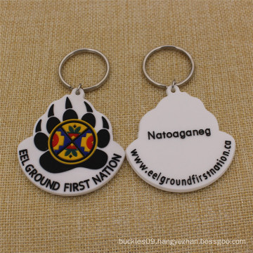 Custom Shape Rubber Soft PVC Keyring for Promotion Event